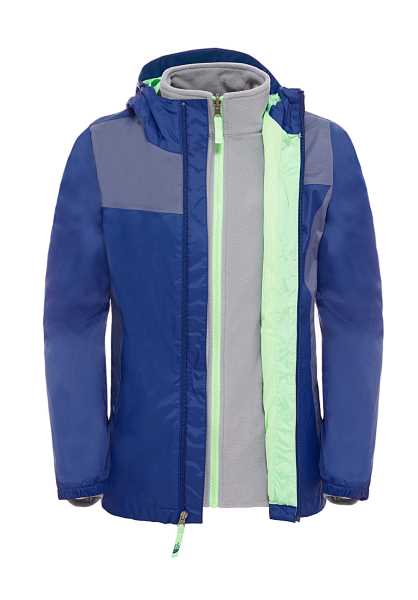 The North Face Stormy Rain Triclimate - Blu Bambini Tempo Libero Giacche (I2579)